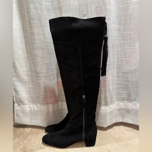 Nine West Womens Tacy 2 Glitter Dressy Knee-High Boots  Nine West over the knee boot.